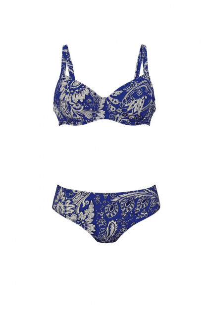 Κομψό μπικίνι με μπανέλες ιδανικό για το πλούσιο στήθος