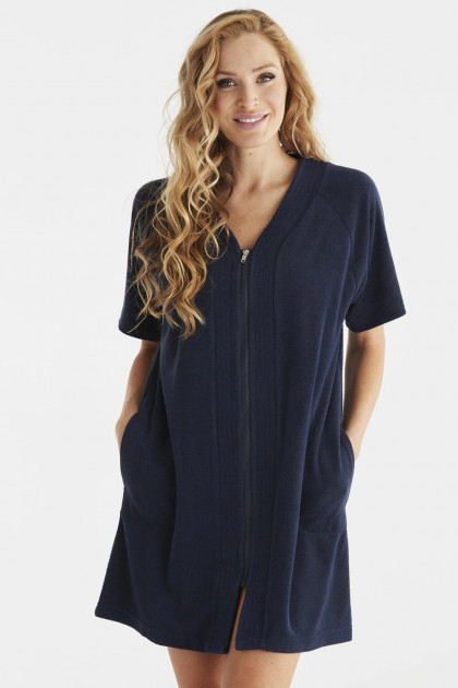 Zipped bathrobe / beachrobe