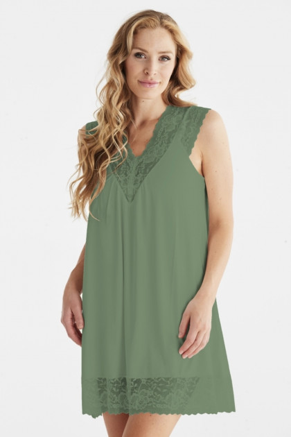 Lace viscose nightdress