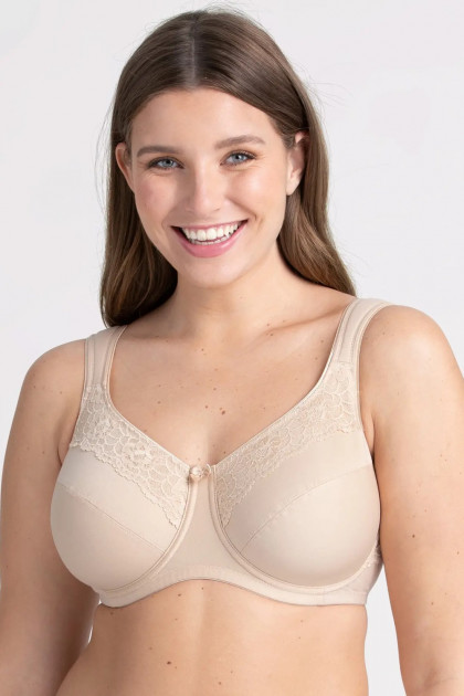 Cotton Now underwired minimizer bra