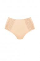 High waist slip with elastic lace on the sides