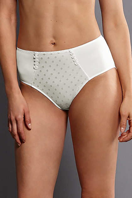 High waist slip made of jacquard fabric that lets the skin breathe