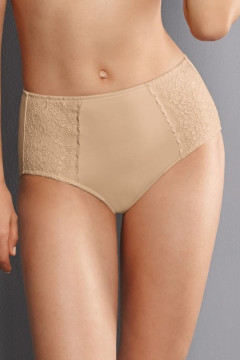 High waist slip with elastic lace on the sides