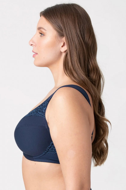 Cotton Now underwired minimizer bra