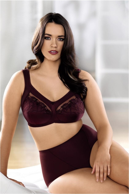 Λειτουργικό σουτιέν χωρίς μπανέλες με κεντημένες θήκες ενισχυμένες στη βάση