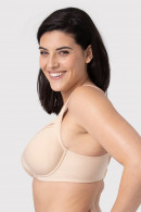Cotton everyday underwired bra with discreet lace