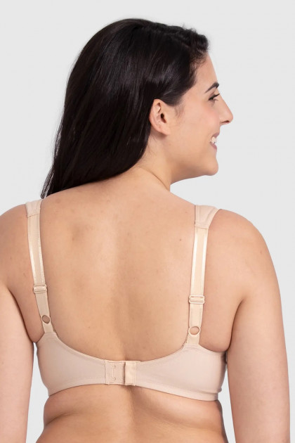 Βαμβακερό, καθημερινό σουτιέν με μπανέλες και διακριτική δαντέλα