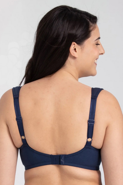 Βαμβακερό, καθημερινό σουτιέν με μπανέλες και διακριτική δαντέλα