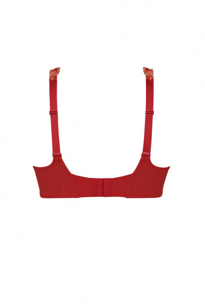 Κομψό σουτιέν με μπανέλες και κεντημένη δαντέλα. Άψογη στήριξη του μεγάλου στήθους