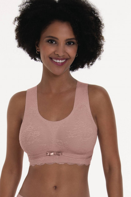 Δαντελένιο σουτιέν bralette χωρίς μπανέλες χωρίς ραφές. Σμιλεύει το στήθος