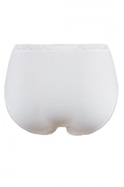 Cotton high waist slip with lace on the front. For all silhouettes