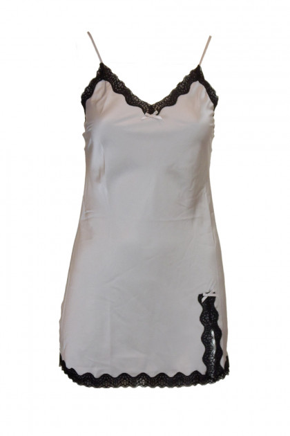 Σέξυ νυχτικό με δαντέλα στα τελειώματα και ρυθμιζόμενες τιράντες