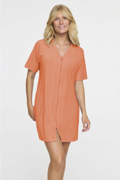 Zipped bathrobe / beachrobe