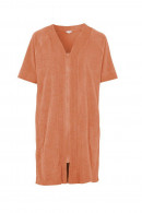 Πετσετέ μπουρνούζι - φόρεμα με μπροστινό φερμουάρ και πλαϊνές τσέπες