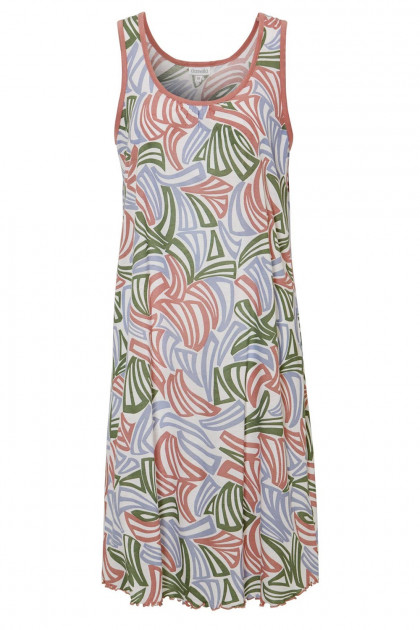 Εμπριμέ νυχτικό από απαλό ύφασμα bamboo cotton