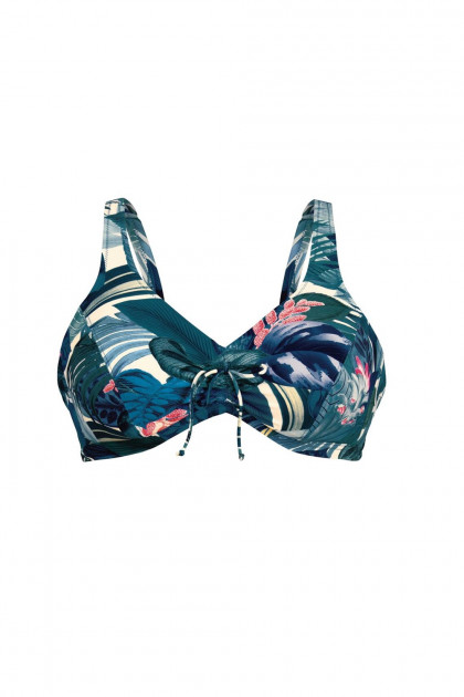 Μπικίνι τοπ μαστεκτομής χωρίς μπανέλες με ρυθμιζόμενο κορδόνι στο μπούστο