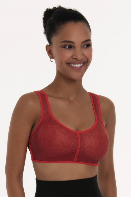 Αθλητικό σουτιέν χωρίς μπανέλες σταθερής στήριξης από ελαφρύ διχτυωτό ύφασμα