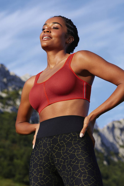 Αθλητικό σουτιέν χωρίς μπανέλες σταθερής στήριξης από ελαφρύ διχτυωτό ύφασμα