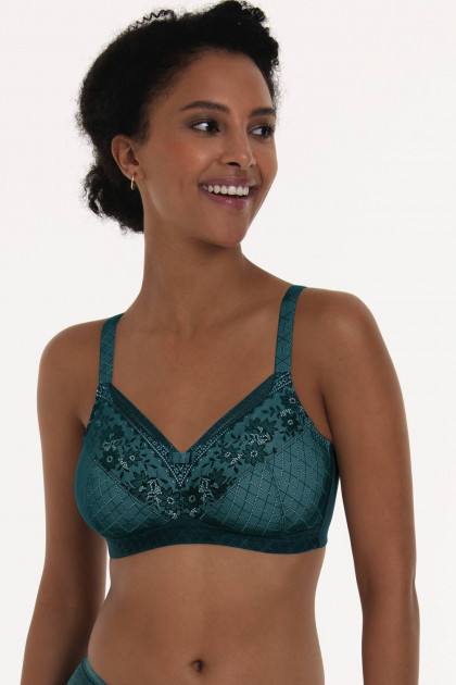 Κομψό σουτιέν μαστεκτομής χωρίς μπανέλες με βαμβακερές θήκες