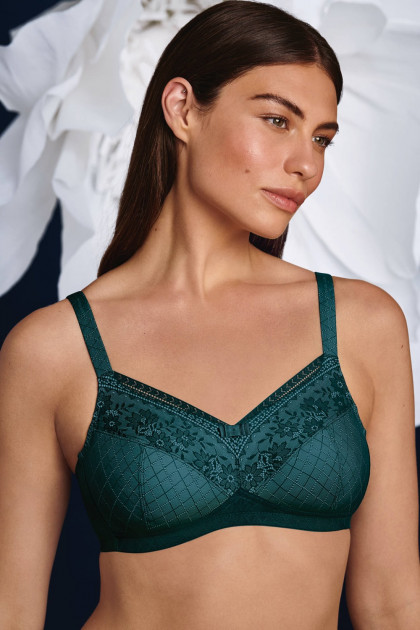 Κομψό σουτιέν μαστεκτομής χωρίς μπανέλες με βαμβακερές θήκες