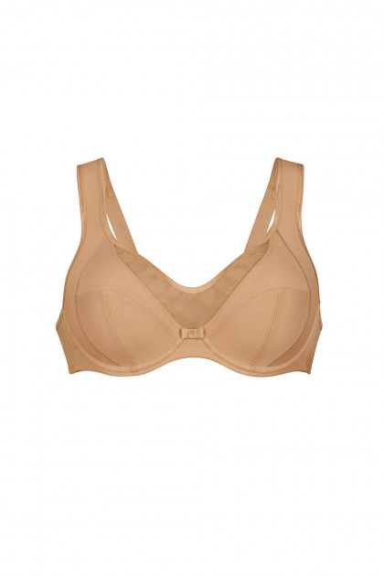 Καθημερινό σουτιέν με μπανέλες και V σχέδιο διαφάνειας στο ντεκολτέ