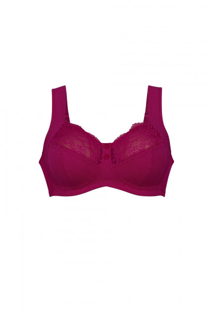 Κομψό σουτιέν χωρίς μπανέλες. Στολισμένο με τούλι. Στηρίζει τέλεια το στήθος