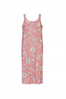 Sleeveless nightdress in printed cotton jersey