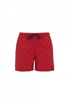 Men's swimsuit with drawstring and side pockets