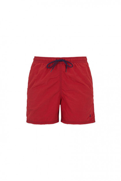 Men's swimsuit with drawstring and side pockets