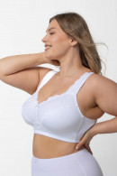 Minimizert Cotton bra without underwire with beautiful lace