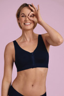 Front fastening non-wired mastectomy bra