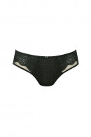 Delicate high waisted brief with lace on the front. Made of soft microfiber fabric