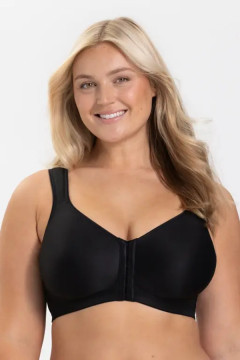 Stay Fresh front-closure non-wired bra