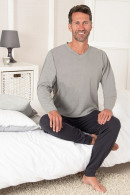 Mens longsleeved V-Neck Pyjama