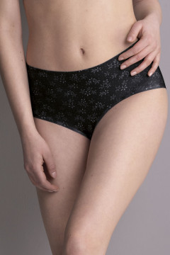 Essential, seamless high-waist slip with pattern