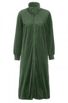 Long velour robe