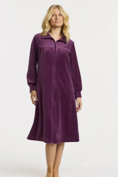 Long velour robe