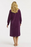 Long velour robe