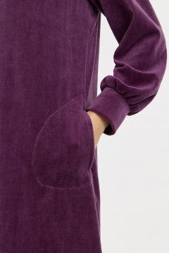 Long velour robe