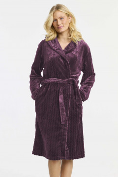 Fleece robe hooded