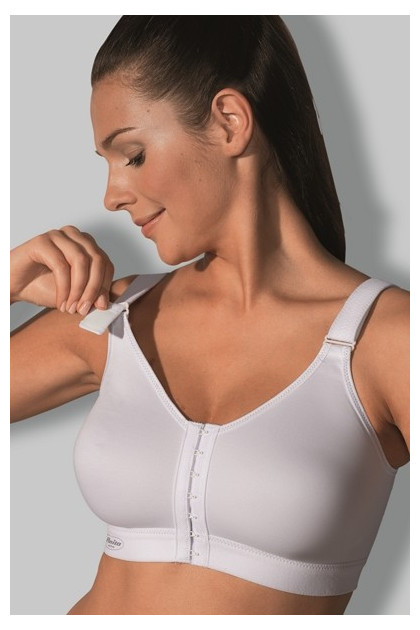 Firm support front closure non-wired sports bra