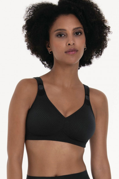 Ελαφρύ σουτιέν χωρίς μπανέλες με διπλό ύφασμα χωρίς ραφές σε ζακάρ σχέδιο