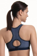 Αθλητικό σουτιέν μπουστάκι χωρίς μπανέλες με χιαστί πλάτη