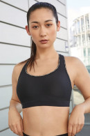 Αθλητικό σουτιέν μπουστάκι χωρίς μπανέλες με χιαστί πλάτη