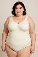 Nonwired body made of fabric that lets the skin breathe properly