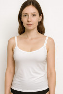 Tank/Bustier with built-in underwired bra