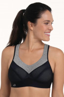 Nonwired merino wool mix firm support sports bra