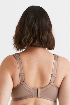 Jacquard & lace underwired bra