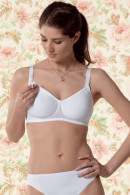 Nonwired nursing bra from microfiber. Seamless cups. Ideal through T-shirts.