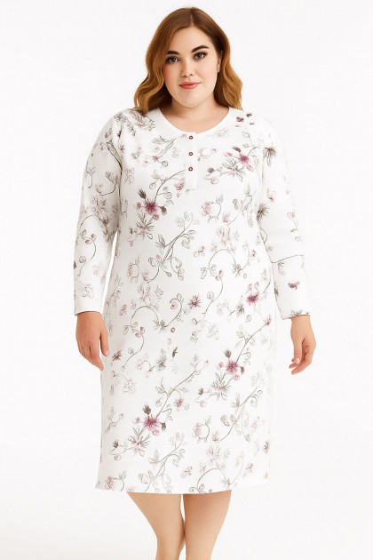 Floral long sleeved nightdress